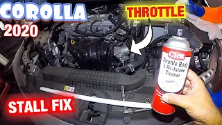Toyota Corolla 2020 Throttle body cleaning, stall fix, car stall fix