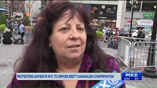 Protesters gather in NYC to oppose Brett Kavanaugh confirmation