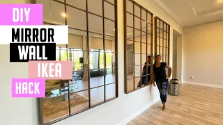 DIY Mirror Wall Ikea Hack (FULL VIDEO)
