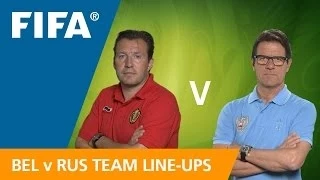 Belgium v. Russia - Teams announcement