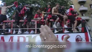 FESTA SCUDETTO MILAN:  LA PARATA IN CORSO SEMPIONE A MILANO