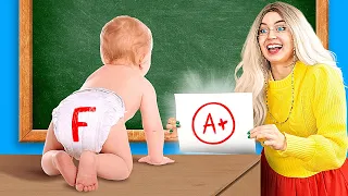 I GOT ADOPTED By a PRINCIPAL- First Day in a NEW School | Me VS Teacher | Funny Story by La La Life