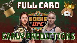 Noche UFC: Full Card Early Predictions & Betting Breakdown | Grasso vs Shevchenko 2
