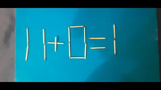 0+0=1.переставьте 2спички#puzzle #math #matchstickpuzzle #rompecabezas #matchpuzzle #спички