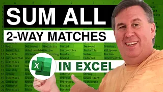 Excel - Sum All Two-Way Lookup Matches - Excel - Episode 1707