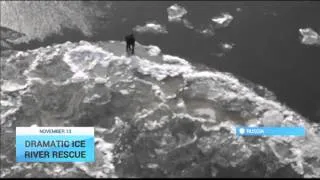 Russian Dramatic Rescue: Two children rescued from river ice in eastern Russia