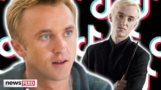 Tom Felton RESPONDS To Weird Draco Malfoy TikTok Trend!