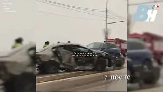 Чернавский мост в Воронеже после массовой аварии