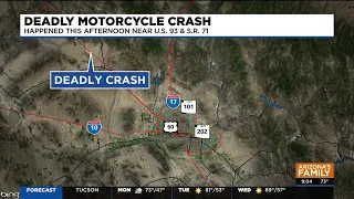 Highway 93 northwest of Phoenix reopens after deadly motorcycle crash