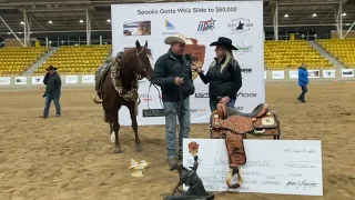 Spooks Gotta Whiz Slide to $60k OP Champ,Warren Backhouse @ 2023 NRHA Oceania Affiliate Championship