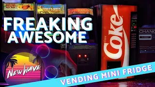 Review of New Wave Toy's COCA COLA CLASSIC REPLICA VENDING MACHINE MINI FRIDGE   Made with Clipchamp