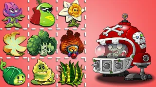 PvZ 2 - How Many Plants Can Defeat Mecha Football Zombie With 1 Power Up ?