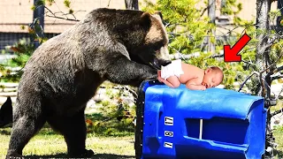 Mother Threw Baby In The Bin But The Bear Did Something Unexpected!