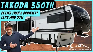 Better Than A Brinkley 3500? 🤔 Let's Find Out! 2024 Takoda 350TH Fifth Wheel Toy Hauler #subscribe