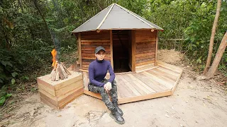 Building Complete Survival Underground Bushcraft Shelter, Start To Finish