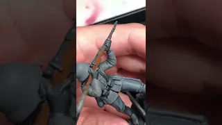 Army Men Painting Timelapse Tutorial, WW2 German Infantry Airfix Plastic Toy Paint Over #armytoys