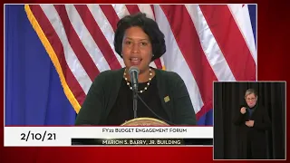 Mayor Muriel Bowser Hosts FY22 Senior Budget Engagement Forum, 2/10/21