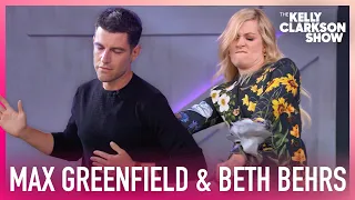 Beth Behrs, Max Greenfield & Kelly Clarkson Have Impromptu Dance Off