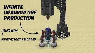 Get INFINITE URANIUM ORE in NTM Survival - Laser Drill Tutorial MineFactory Reloaded mod