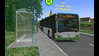 Omsi 2 поездка на автобусе Mercedes Benz Citaro o530 на карте Fikcyjny Szczecin по 82 маршруту