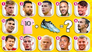 Guess the Football Player by BOOTS and JERSEY NUMBER |Ronaldo, Messi, Haaland, Neymar |Tiny Football