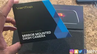 VanTop Discovery H612T Mirror Dash Camera Installation