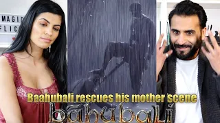 BAHUBALI RESCUES HIS MOTHER | Baahubali: The beginning | Prabhas | REACTION!!