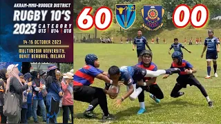 AKRAM-MMU-RUGGER DISTRICT RUGBY 10’s 2023: U13 CATEGORY SMK MERU VS VICTORIA INSTITUTION (VI)