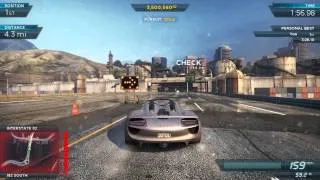 NFS Most Wanted 2012: Fully Modded Pro Porsche 918 Spyder | Most Wanted List #1 Koenigsegg Agera R