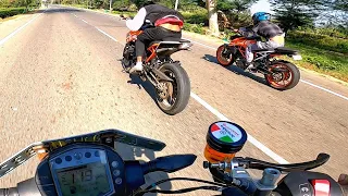 Full Throttle Sunday Ride With Crazy Loud KTM Duke's 🚀