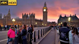 How Christmas Eve looks in London -2022 | London Christmas Eve Walking Tour [4K HDR]