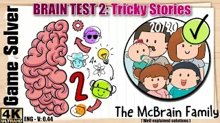 𝐁𝐑𝐀𝐈𝐍 𝐓𝐄𝐒𝐓 𝟐: Tricky Stories || THE MCBRAIN FAMILY | All levels 1-20 Walkthrough [ENG]