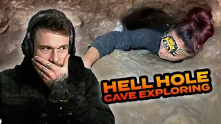 Klaustrophobie vom Zuschauen! Extrem enge Höhlenerkundung „Hell Hole“ | Fabio Schäfer reagiert