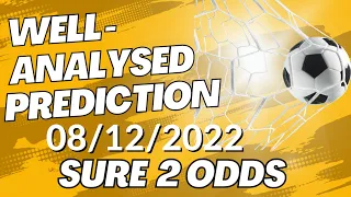 FOOTBALL PREDICTIONS TODAY 08/12/2022|SOCCER PREDICTIONS|BETTING TIPS,#bet365tips #1xbet #melbet