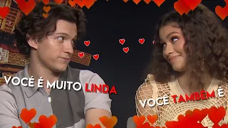 Tom Holland e Zendaya agindo como um casal por 3 minutos (Legendado)