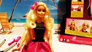 Играем с БАРБИ С Набором Салон Красоты Для Создания Модных Причёсок. Barbie Endless Curls