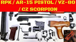 ROMANIAN PARATROOPER RPK / AR-15 PISTOL / VR-80 SHOTGUN / CZ SCORPION PISTOL BUILD