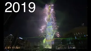 Burj Khalifa Fireworks 2019 - Full Show Dubai New Year's Eve 2019