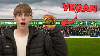 Trying VEGAN BURGERS at Forest Green Rovers!