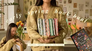 early spring book haul & unboxing 💐
