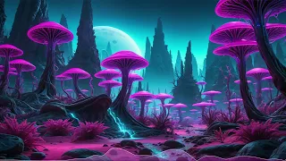 Lo-Fi HIPHOP Mix | Bioluminescent Beats: Purple Nightshade Mix | By Whispering Waves