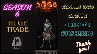 Diablo 2 - WoW - MF Pindle pays off! - Biggest trade of season 6! - Subscribe for more!