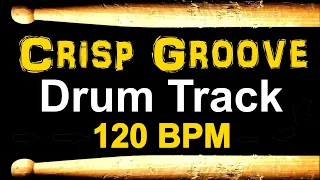 Crisp Rock Drum Track -120 BPM - 4/4 - Drum Tracks for Bass Guitar, Drum Beats Instrumental 🥁 456