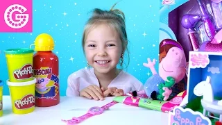 Подарки Miss Beauty G на Новый Год ✔ Игрушки Свинка Пеппа, Доктор Плюшева, Play-Doh, 粉红猪小妹