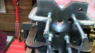 Internal broaching a keyway with an Atlas 7B Shaper