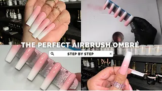 The Perfect Airbrush Ombre Using Gel Polish | STEP BY STEP |