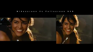 Fast and furious /aspect ratio comparison widescreen vs fullscreen dvd/ opening scene 1