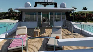 Two Oceans 675 Power Cat with Enclosed Skylounge Option offered exclusively by HMY Yacht Sales