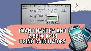 HOW TO SOLVE BINET'S FORMULA USING CALCULATOR