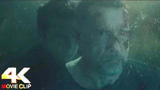 Terminator: Dark Fate (2019) - Battle in the water scene [4K 60fps]